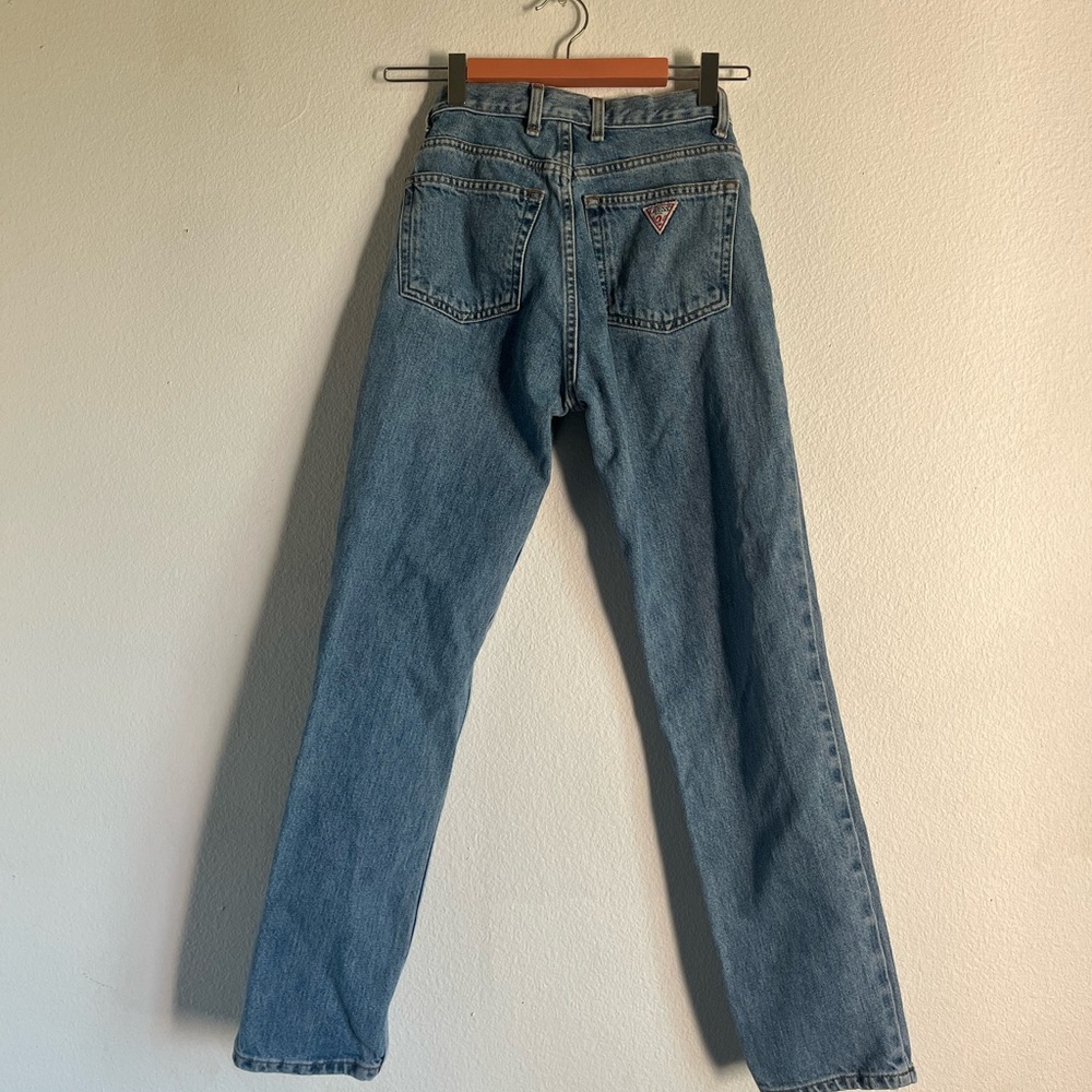 Guess Light Blue Denim Jeans size 24” waist - Picture 2 of 5